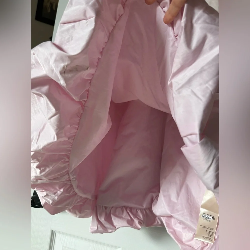 FREE PEOPLE  Genevieve Mini Dress Size L In Blossom Pink - Picture 11 of 13